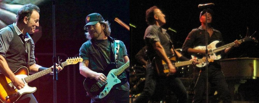 Springsteen con Vedder y Morello