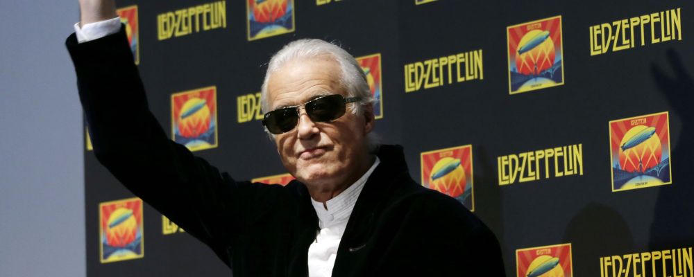 Jimmy Page en la premiere de "Celebration Day"