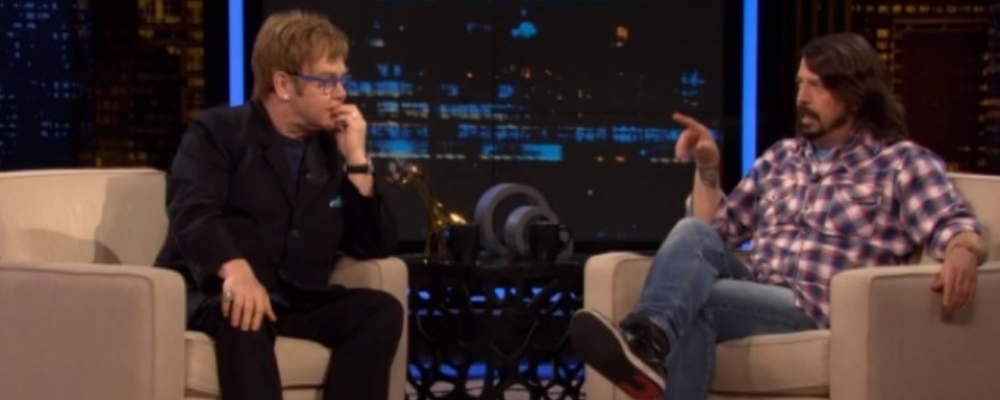 Elton John con Dave Grohl