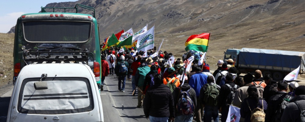 TIPNIS Protest March - La Paz, Bolivia