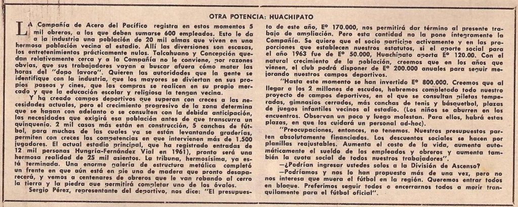 Huachipato 1963