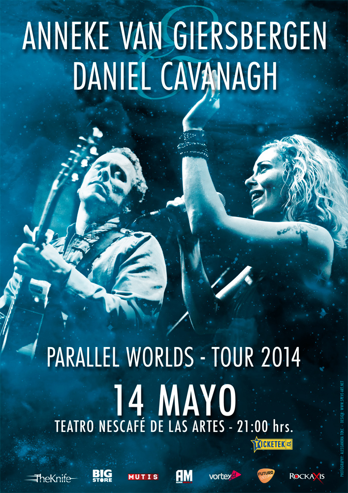 anneke van giersbergen danny cavanagh afiche oficial 2014