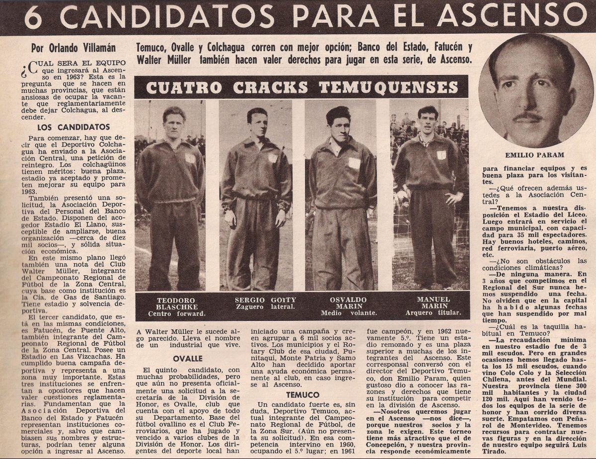 1963 Candidatos Ascenso