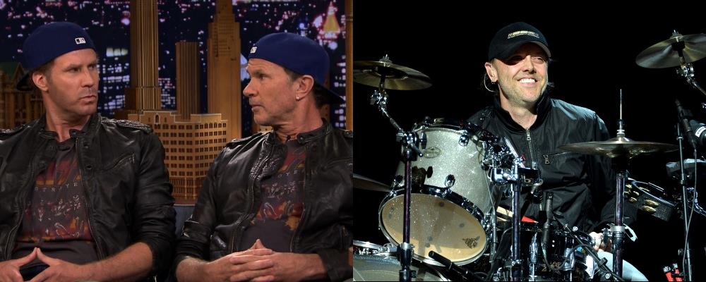 will ferrell chad smith lars ulrich gorros web