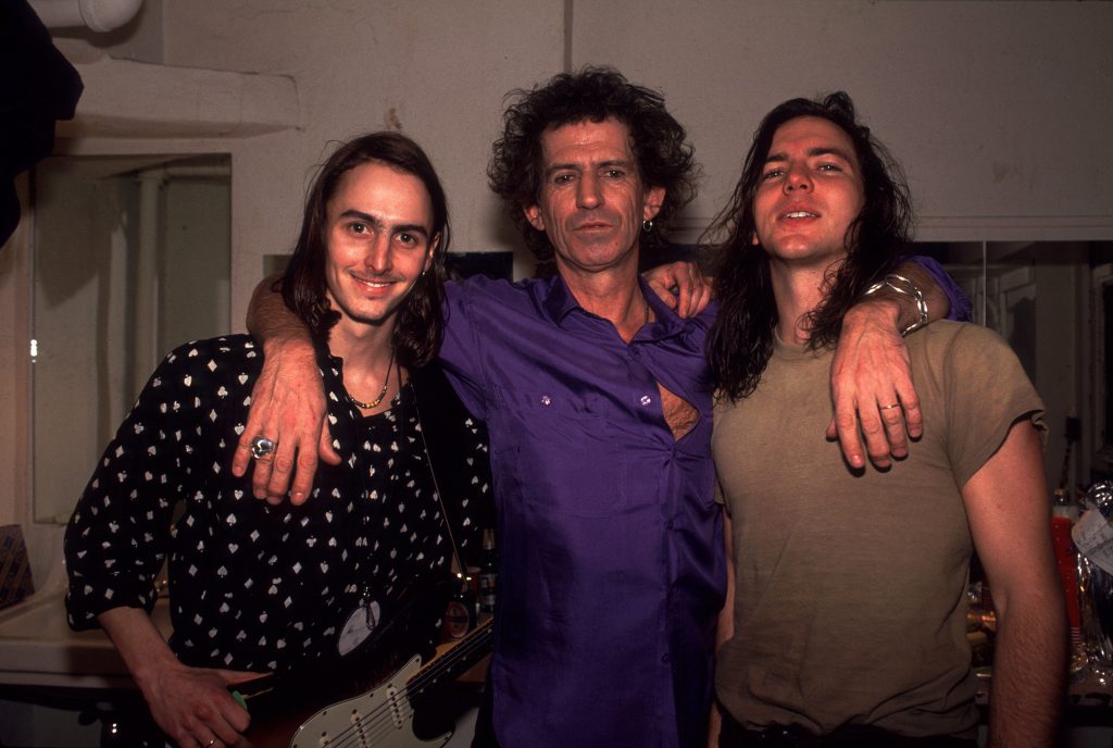 Richards & Pearl Jam Backstage