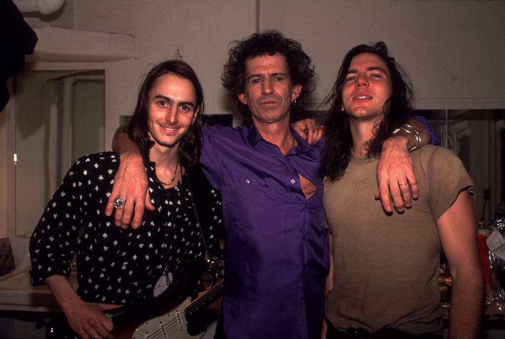 Richards & Pearl Jam Backstage