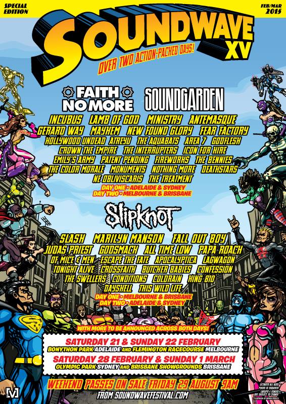 faith no more soundwave 2015