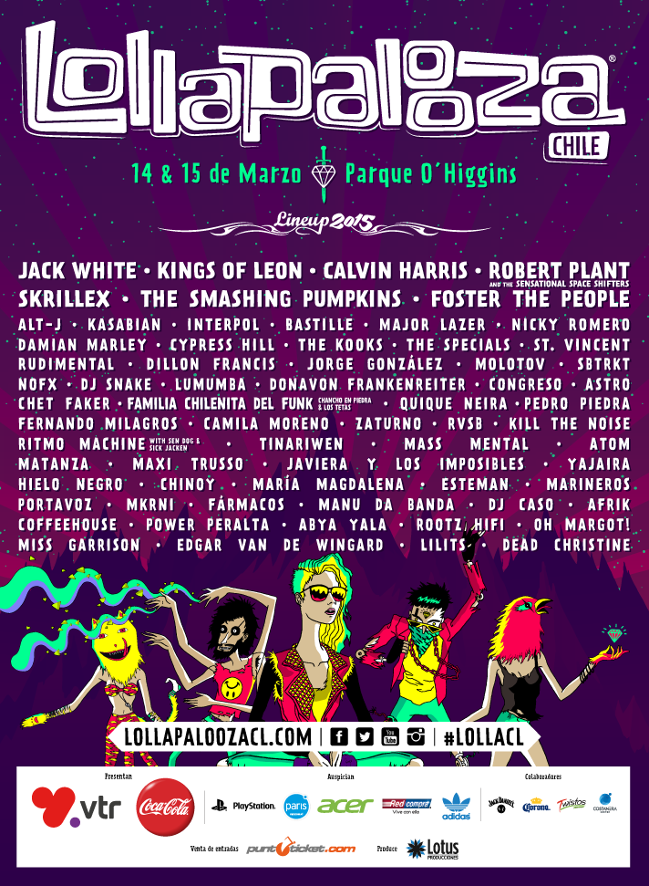 lollapalooza 2015 cartel final