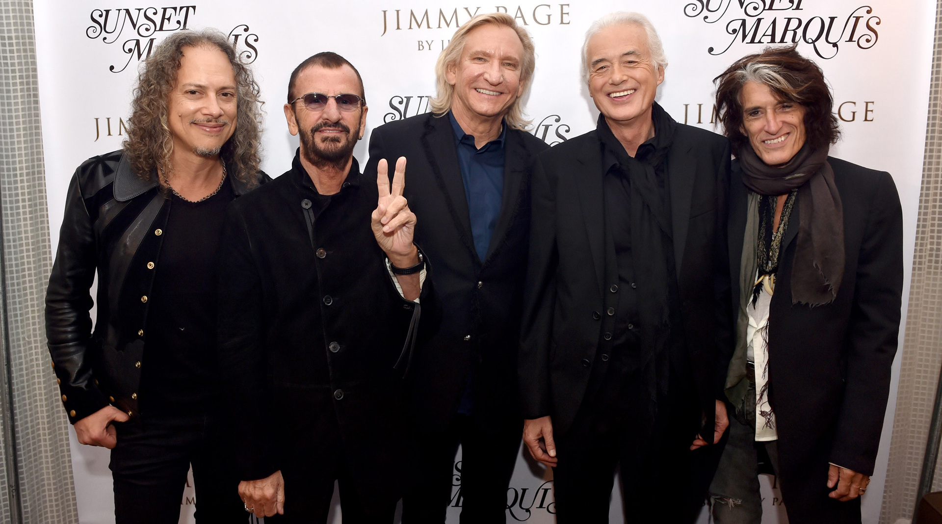 jimmy page ringo starr kirk hammett joe walsh joe perry