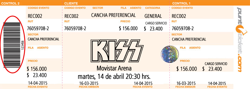 kiss entrada