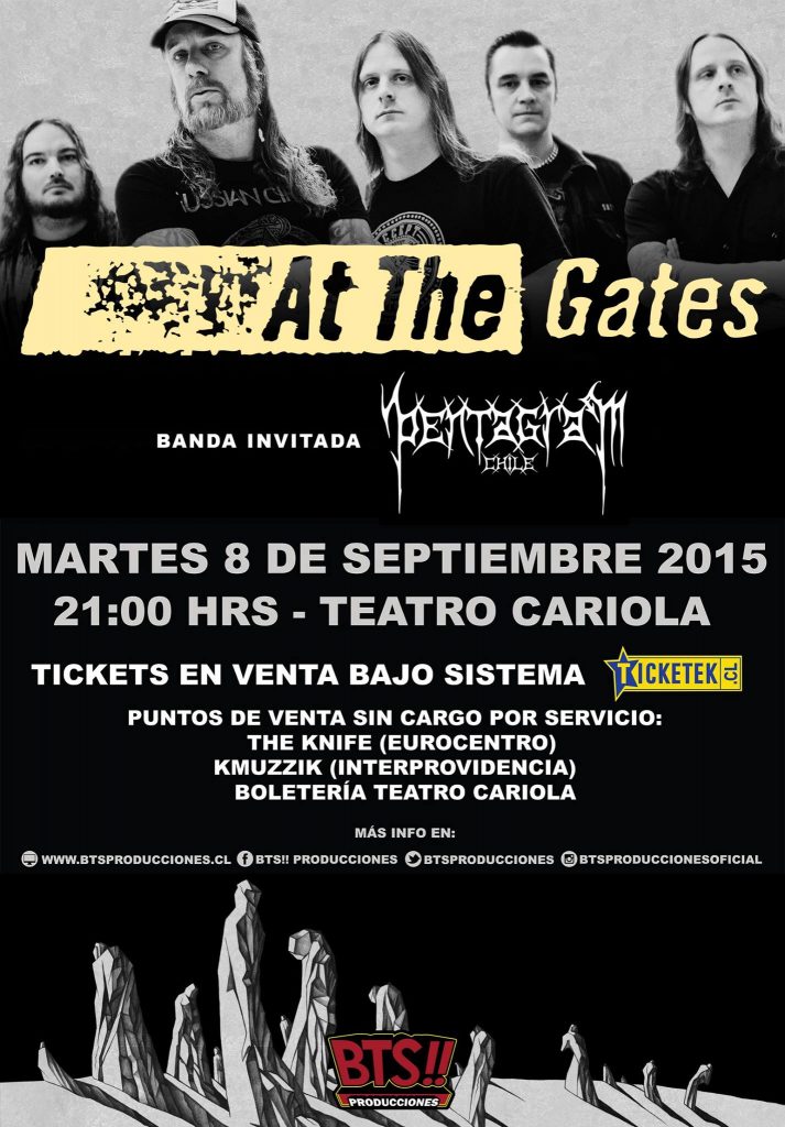 at the gates chile 2015 afiche con pentagram