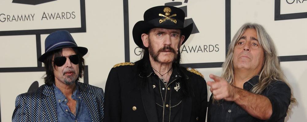 The group Motorhead arrives on the red carpet for the 57th Annual Grammy Awards in Los Angeles February 8, 2015. AFP PHOTO/VALERIE MACONVALERIE MACON/AFP/Getty Images