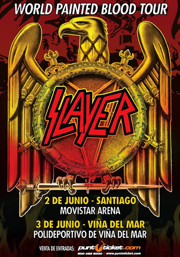 Slayer Chile 2011 Afiche
