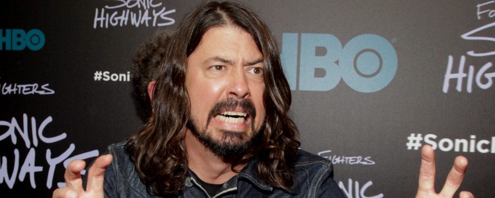 Dave Grohl attends the premiere of HBO's "Foo Fighters Sonic Highway" on Tuesday, Oct. 14, 2014, In New York. (Photo by Andy Kropa/Invision/AP) ORG XMIT: NYET410