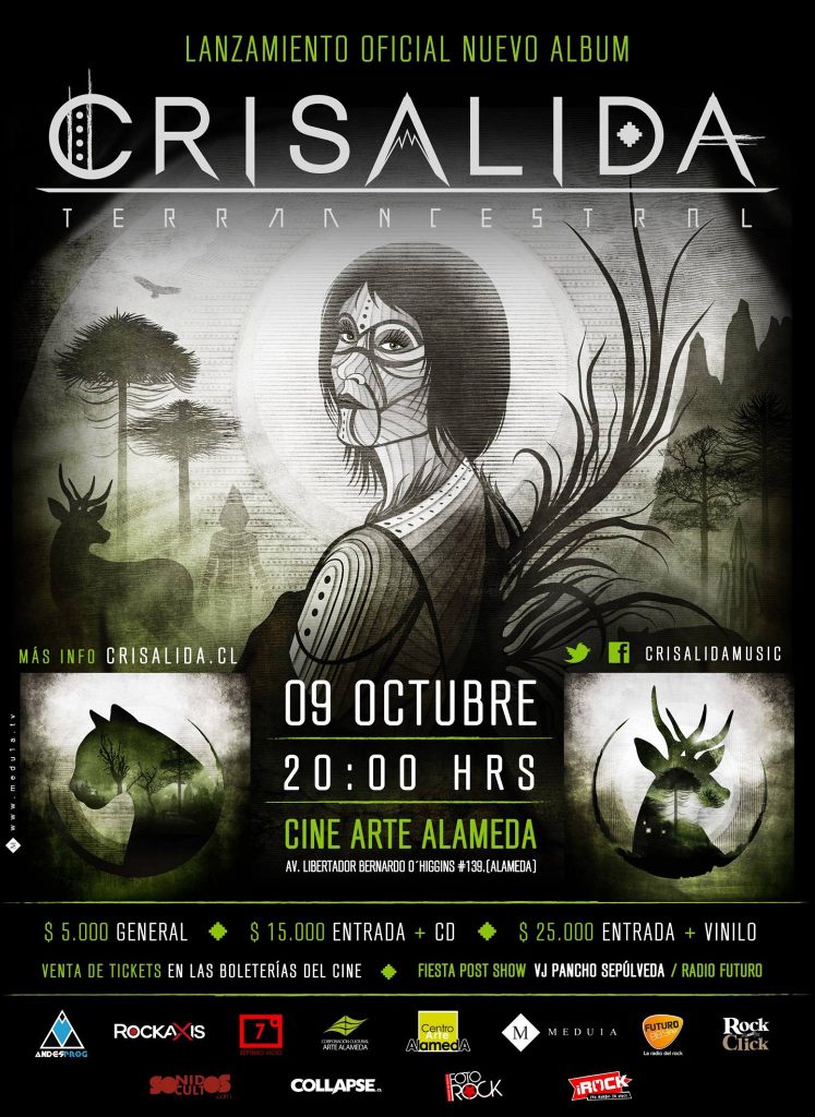 crisalida lanzamiento terra ancestral 2015 afiche