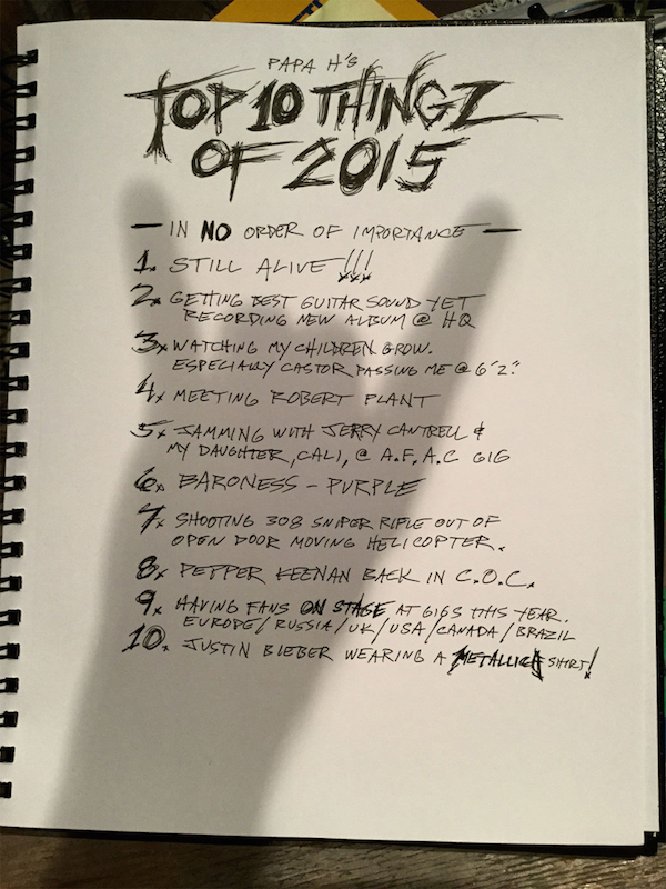 james hetfield 2015 top 10
