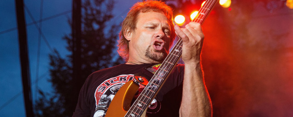 MARYSVILLE, WA - AUGUST 14:  Michael Anthony performs with Sammy Hagar on stage during the 'Journey Through The History Of Rock' tour at Tulalip Resort Casino on August 14, 2014 in Marysville, Washington.  (Photo by Mat Hayward/Getty Images)