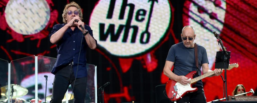 The Who performs at the Barclaycard British Summertime gigs at Hyde Park on June 26, 2015 in London, England.