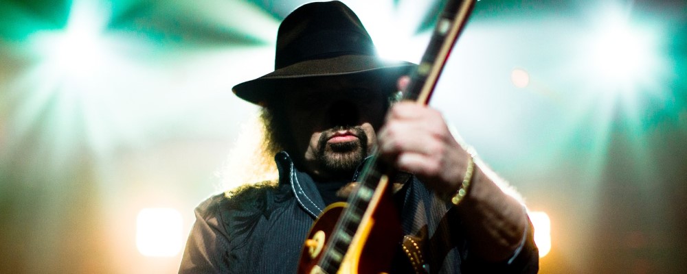 Gary Rossington the last original member of Lynyrd Skynyrd plays lead guitar on Saturday March 21, 2015 at the Save on Foods memorial centre.