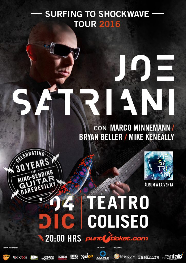 joe satriani chile 2016 afiche