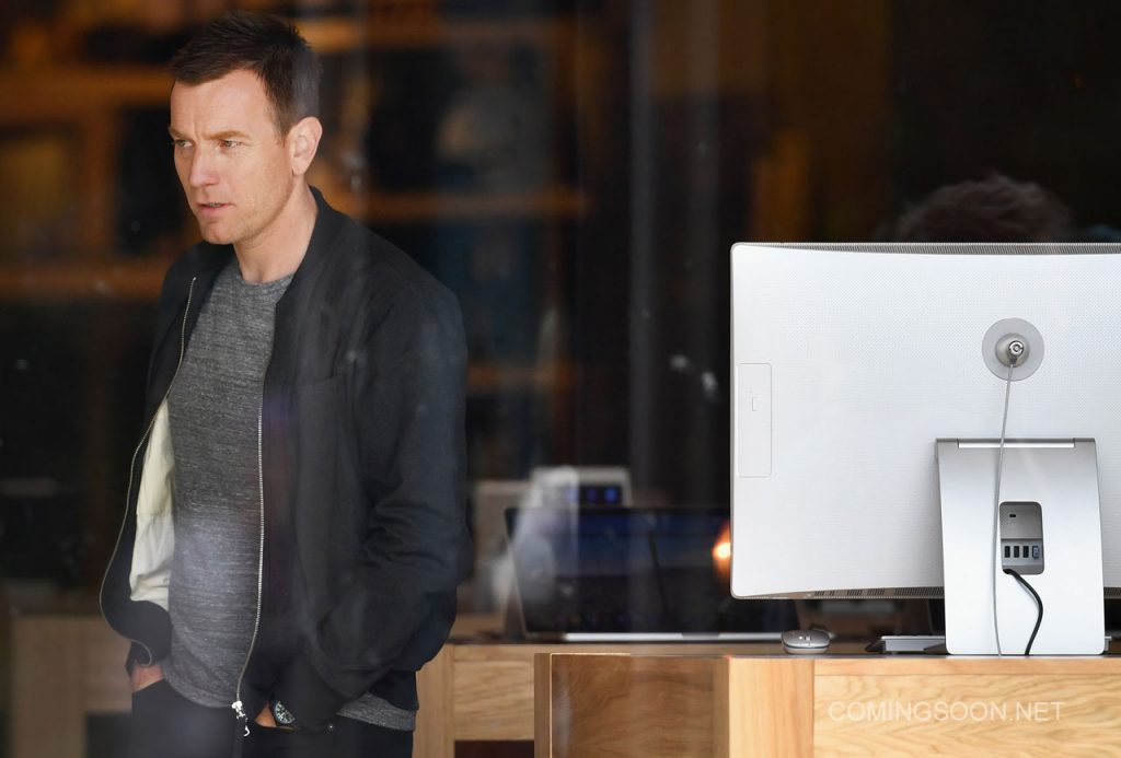 EDINBURGH, SCOTLAND - JULY 13:  Actors Ewan McGregor stands on the set of the Trainspotting film sequel on Princess Street on July 13, 2016 in Edinburgh, Scotland. The long awaited Trainspotting 2 is being filmed in Edinburgh and Glasgow, 20 years after the original was released and it will also see the cast from the first film returning including Ewan McGregor, Jonny Lee Miller and Robert Carlyle.  (Photo by Jeff J Mitchell/Getty Images)