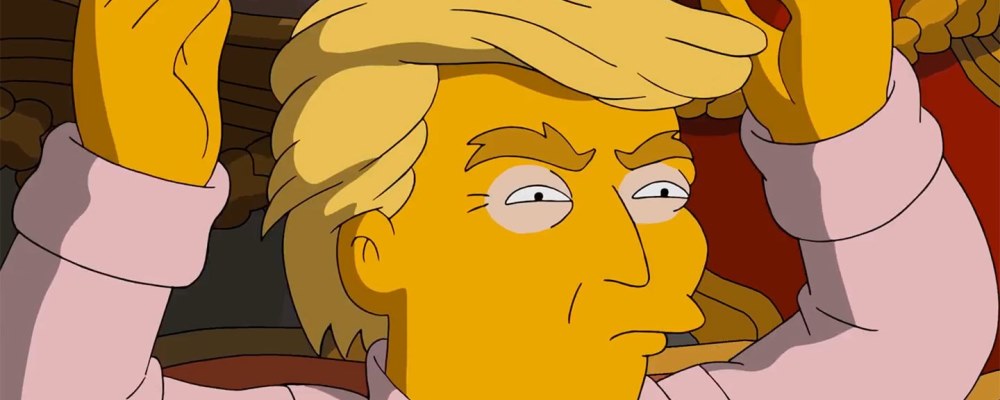 donald trump simpsons web