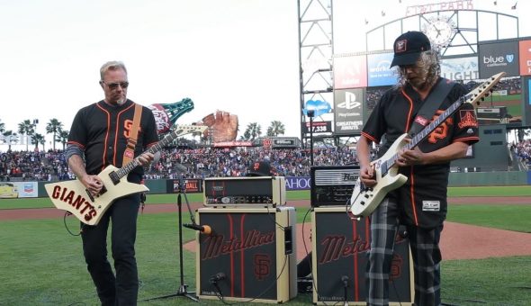 Metallica interpreta el himno de Estados Unidos en una jornada con Giants de San Francisco
