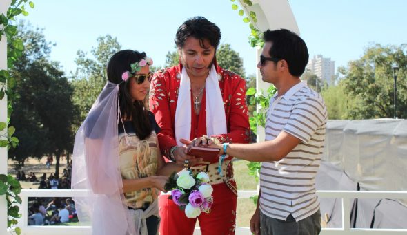 GALERÍA // Elvis, el maestro de ceremonias de la Catedral del Rock en Lollapalooza Chile 2018