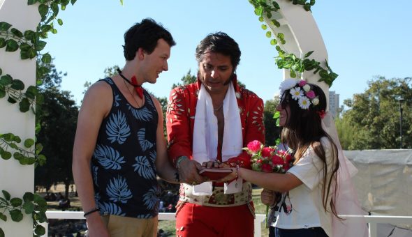 GALERÍA // Elvis, el maestro de ceremonias de la Catedral del Rock en Lollapalooza Chile 2018