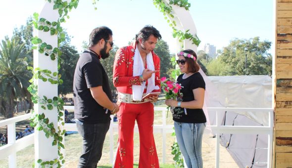 GALERÍA // Elvis, el maestro de ceremonias de la Catedral del Rock en Lollapalooza Chile 2018