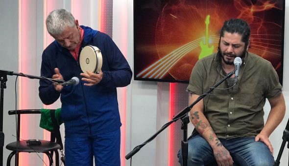 Carl Palmer en Estudio Futuro de La Ley del Rock