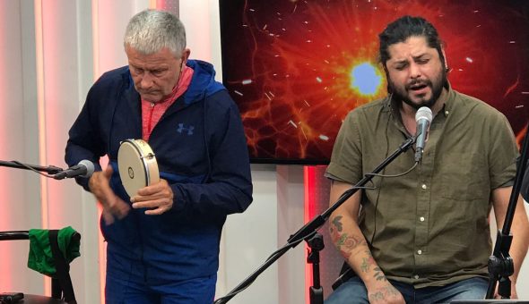 Carl Palmer en Estudio Futuro de La Ley del Rock