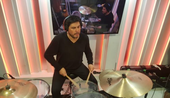 Cigarbox Man en Estudio Futuro de La Ley del Rock