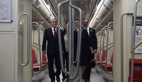 Presidente Piñera inaugura la Línea 3 del Metro de Santiago
