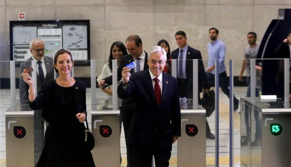 Presidente Piñera inaugura la Línea 3 del Metro de Santiago