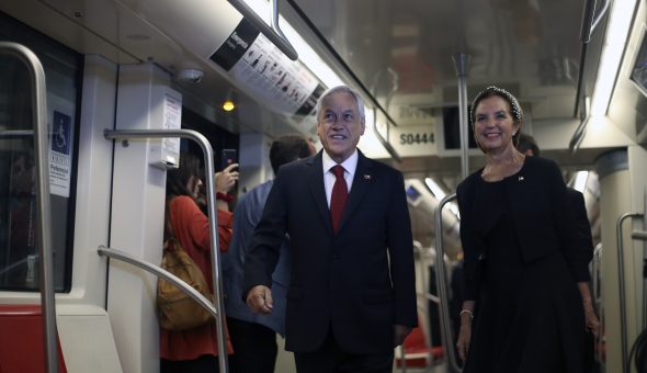 Presidente Piñera inaugura la Línea 3 del Metro de Santiago