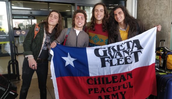 Greta Van Fleet ya está en Chile