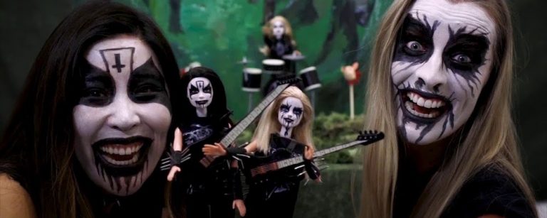Black metal barbie