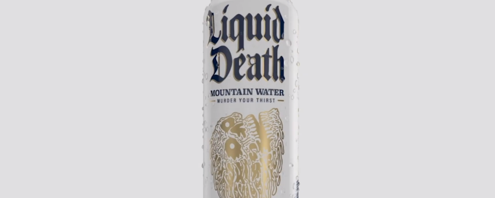 Agua en lata Liquid Death