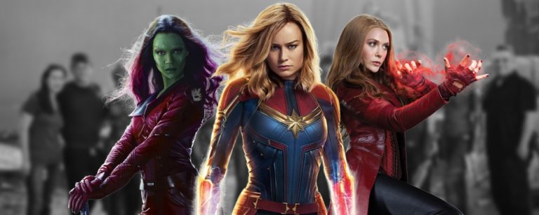 Captain-Marvel-Gamora-and-Scarlet-Witch heroínas