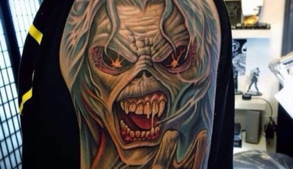 20 tatuajes brutales inspirados en «Eddie» de Iron Maiden