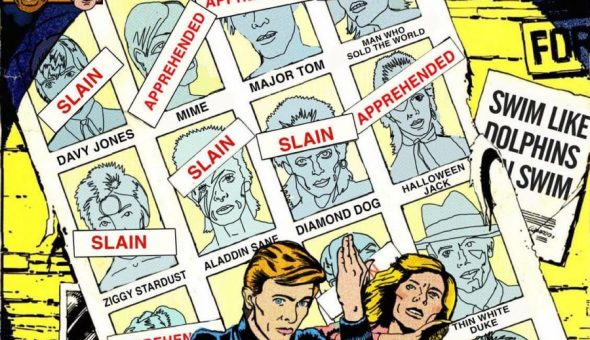 Artista dibuja canciones de David Bowie como portadas de cómics