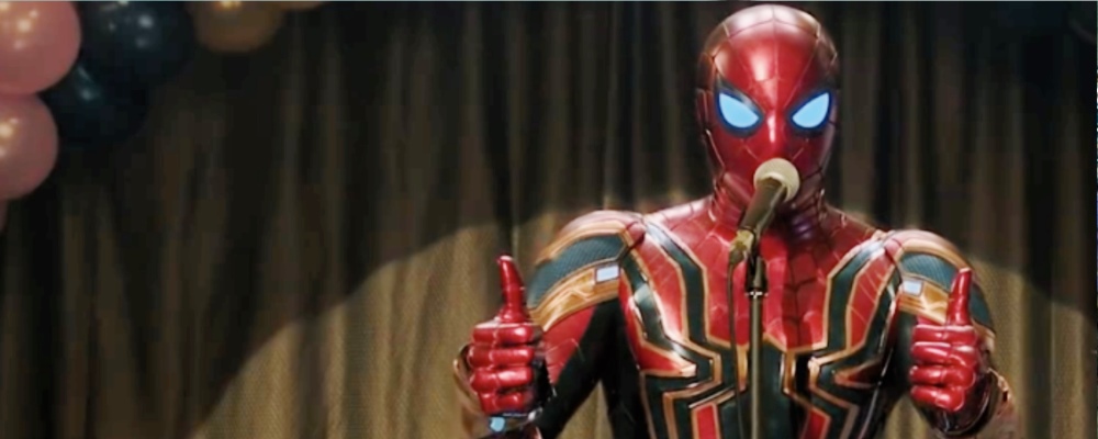 Spider man pulgar arriba web
