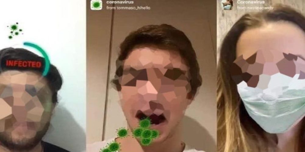 Facebook filtros coronavirus