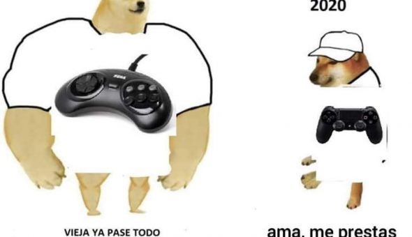 De perro grande a perro chico es el meme que se ríe del presente