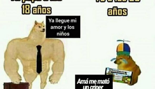 De perro grande a perro chico es el meme que se ríe del presente