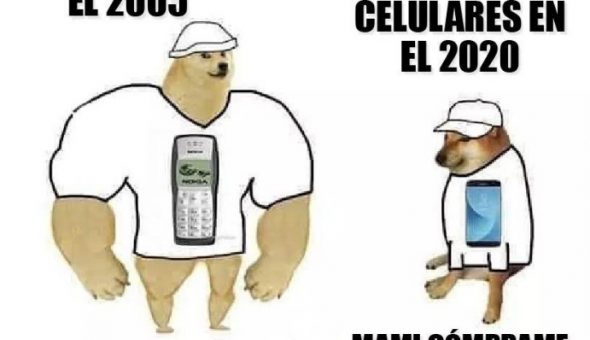 De perro grande a perro chico es el meme que se ríe del presente