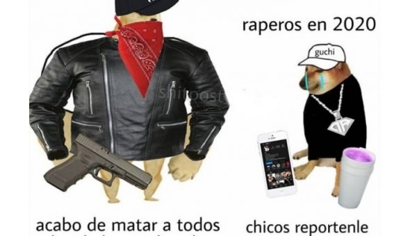 De perro grande a perro chico es el meme que se ríe del presente