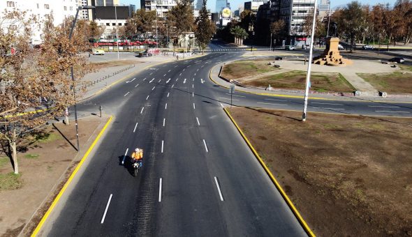 GALERÍA // ¡Sin gente! Revisa las impactantes fotografías de Santiago en cuarentena total
