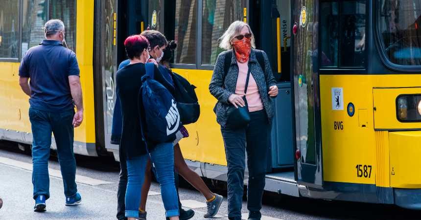 Berlín mascarillas transporte